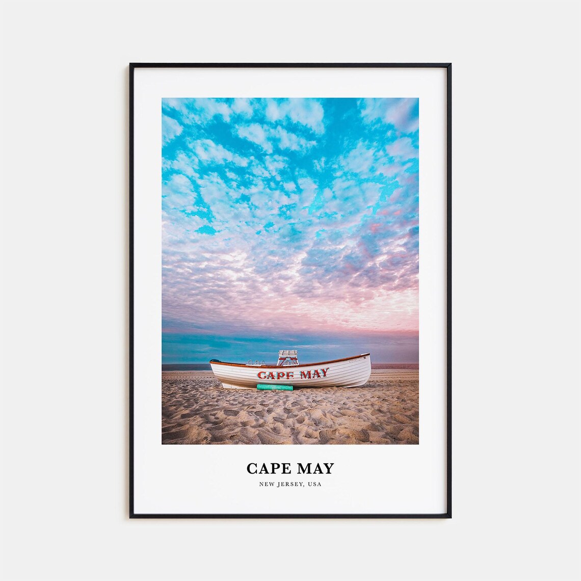 Cape May Travel Poster, New Jersey Wall Art