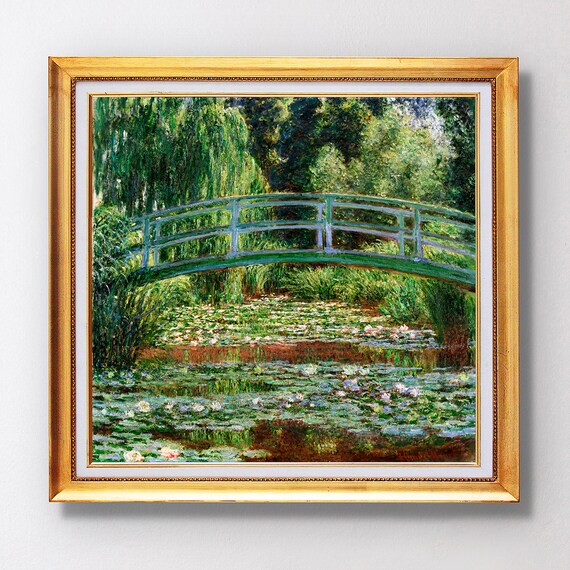 Claude Monet The Japanese Footbridge And The Water Lily Pool Giverny Fine Art Glice 1899 Sku 0144