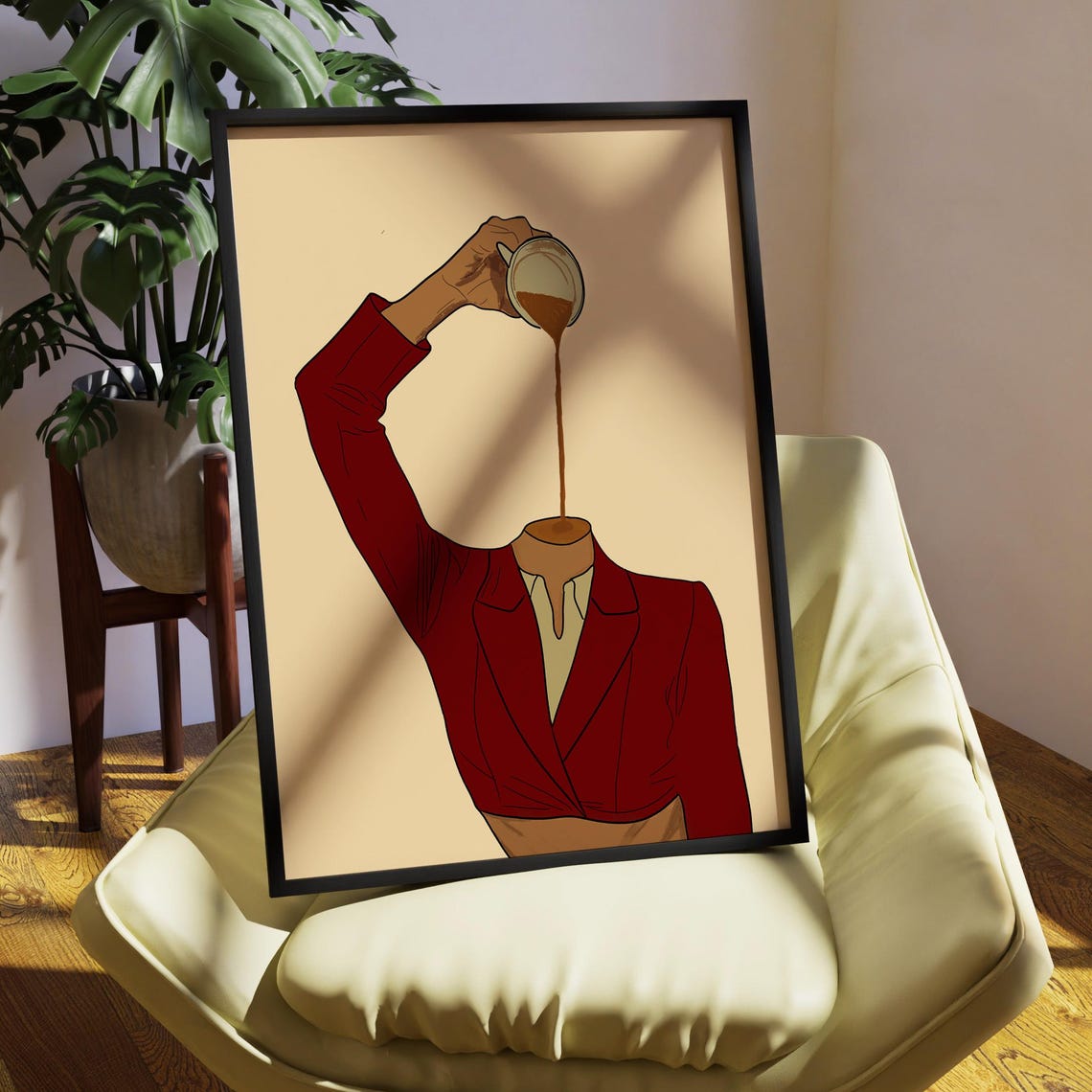 Funky Coffee Bar Poster Retro Espresso Kitchen Print Lover Gift
