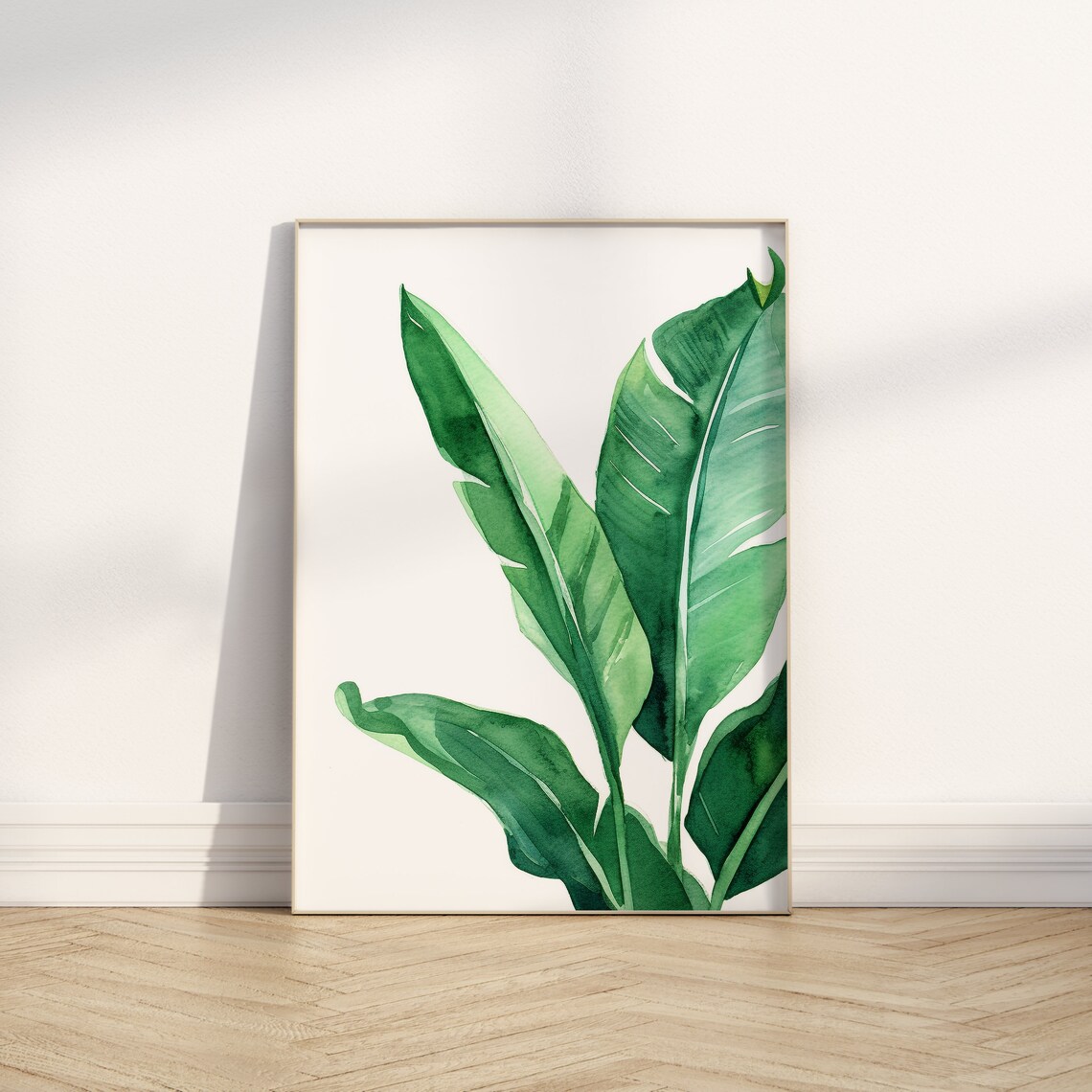 Banana Leaf Bohemian Tropical Plant Art Print - Image 4