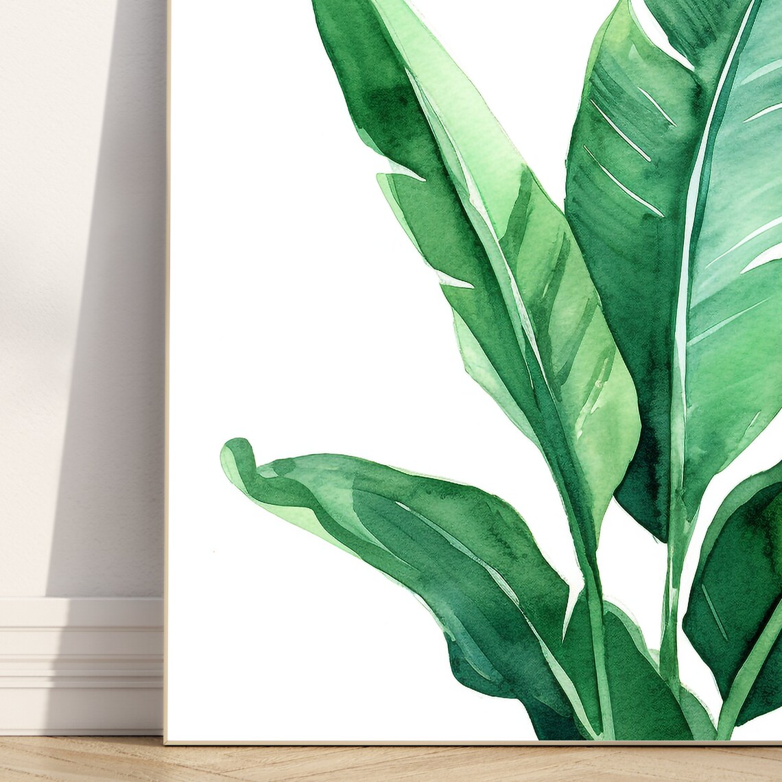 Banana Leaf Bohemian Tropical Plant Art Print - Image 3