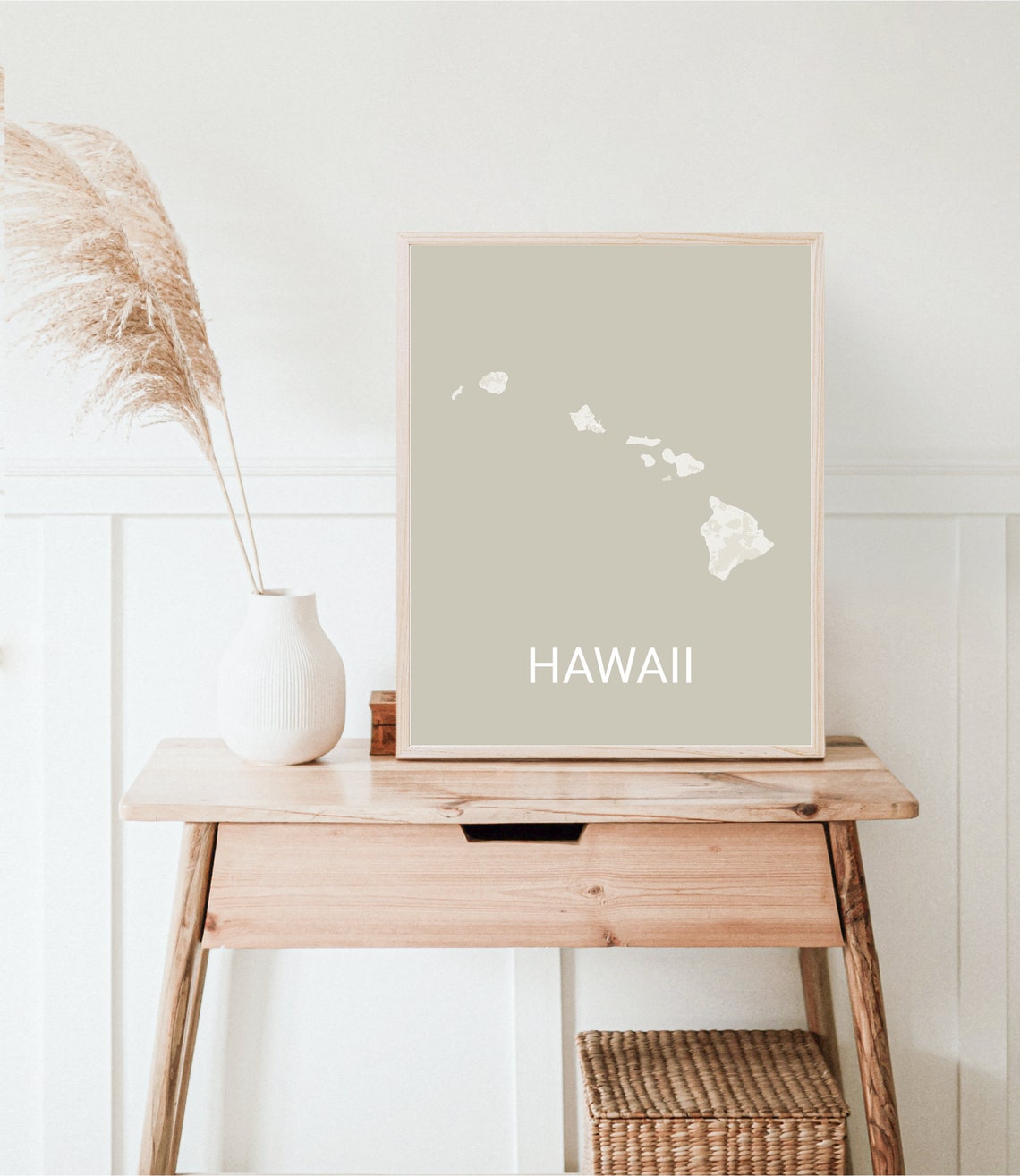 Hawaii Map Print Hawaii Travel Map Map Of Hawaii Hawaiian Gifts Hawaii Gifts Wedding Gifts Anniversary Gifts Valentine Gifts - Image 2