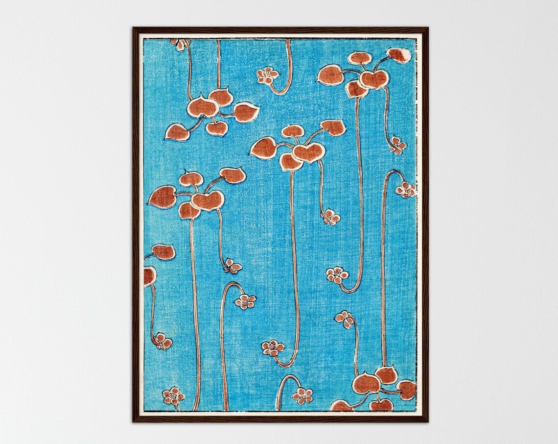 Vintage Japanese Print, Watanabe Seitei Botanical Art