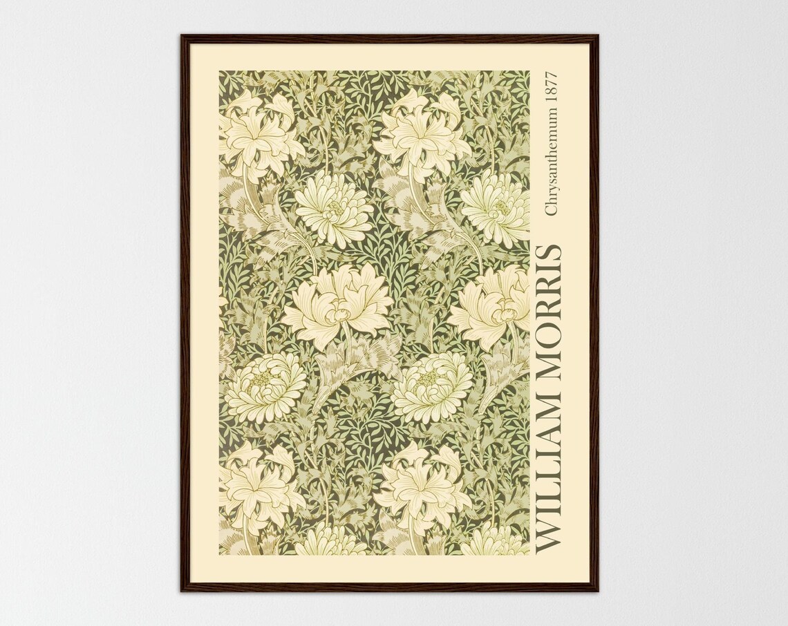 William Morris Botanical Art Nouveau Poster