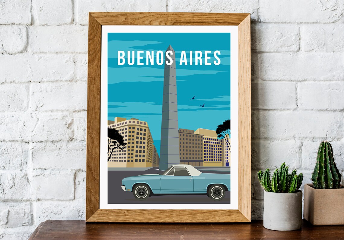 Buenos Aires Travel Poster, Argentina Art Print - Image 2