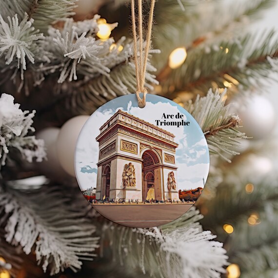 Arc de Triomphe Paris France Iconic Historic Landmark Ornament Print