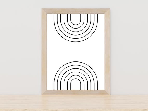 Rainbow Minimal Wall Art