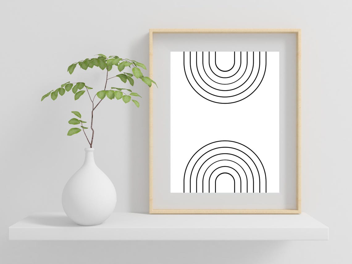 Rainbow Minimal Wall Art - Image 2