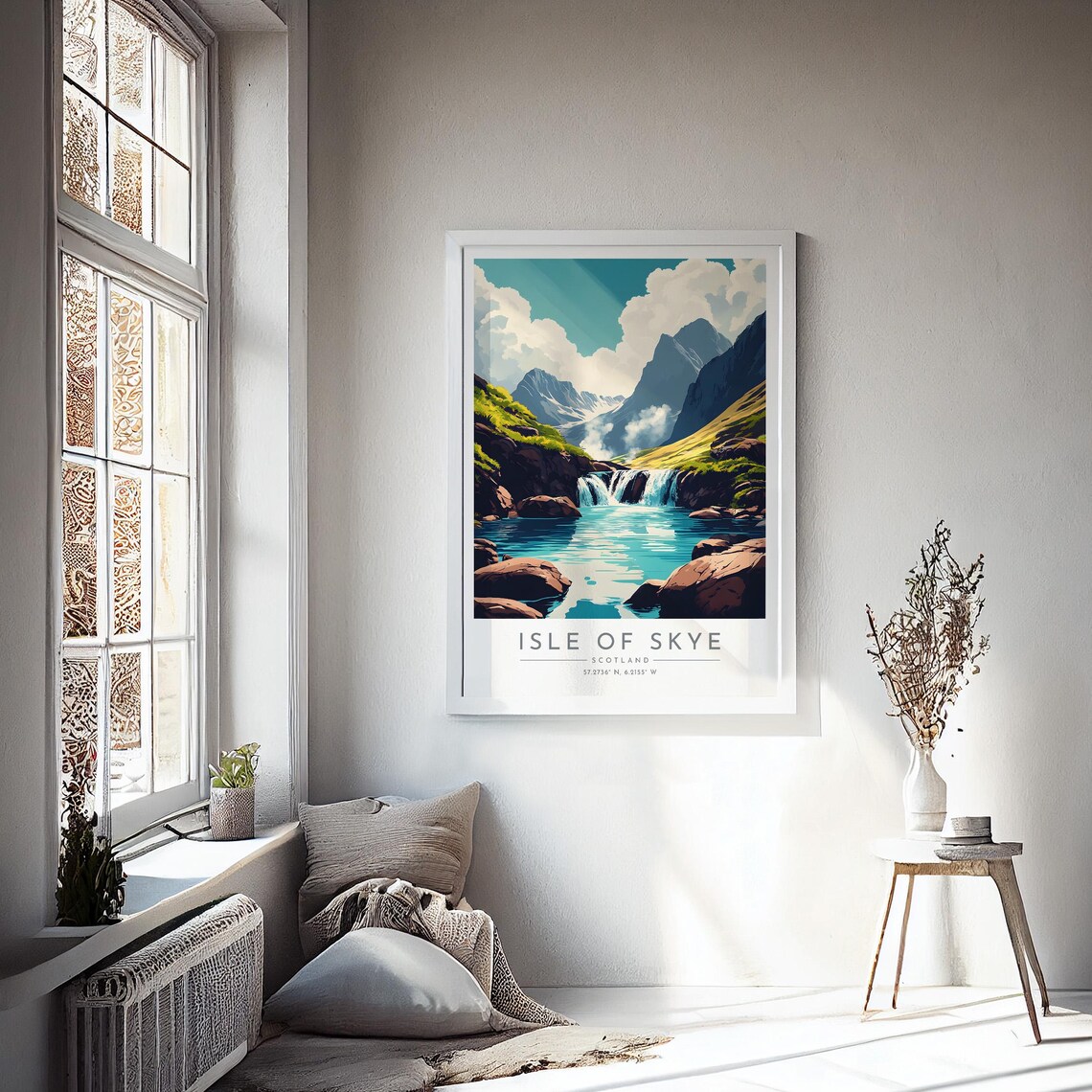 Isle of Skye Mountain Waterfall Turquoise Pool Scotland Travel Poster - Image 4