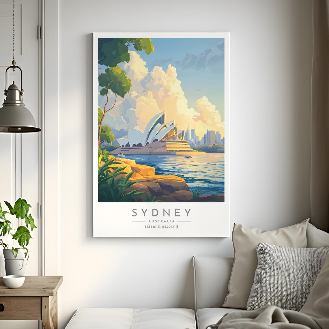 Sydney Opera House Harbour Golden Light Australia Travel Poster - Image 2
