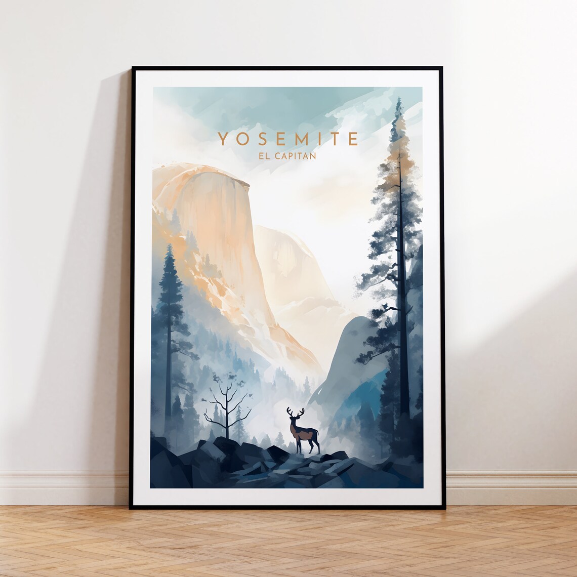 Yosemite Travel Print, El Capitan Poster