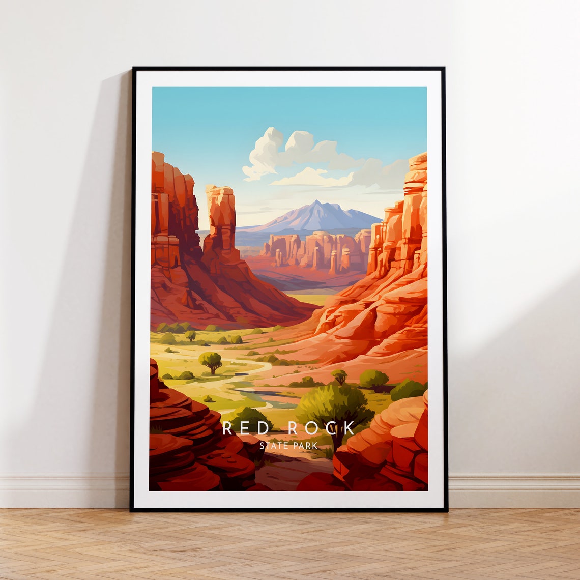 Red Rock State Park Arizona Desert Canyon Vista Red Cliffs Poster