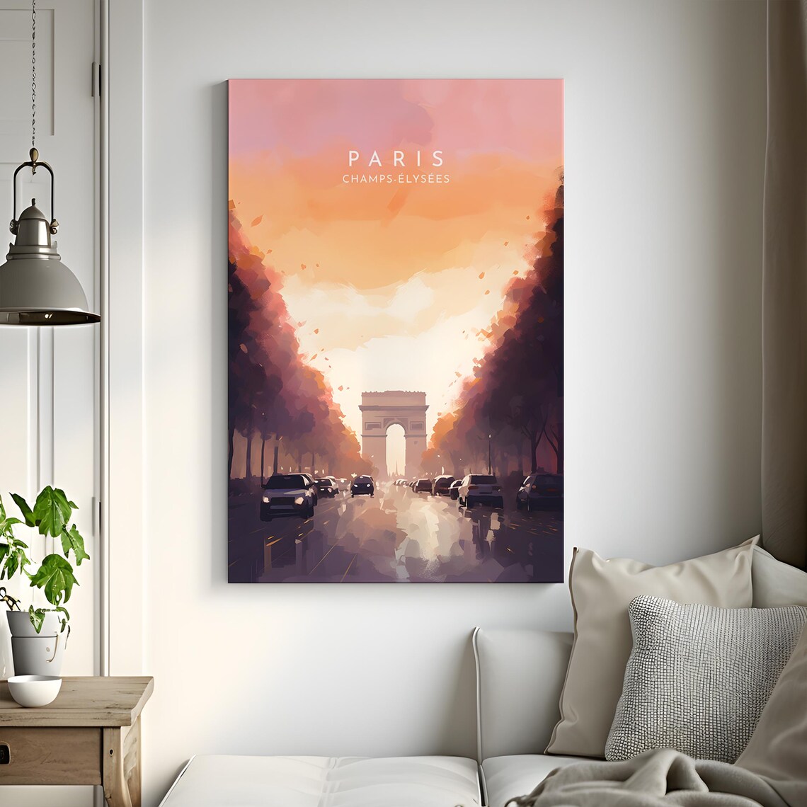 Paris Travel Poster, Champs Elysees France - Image 3