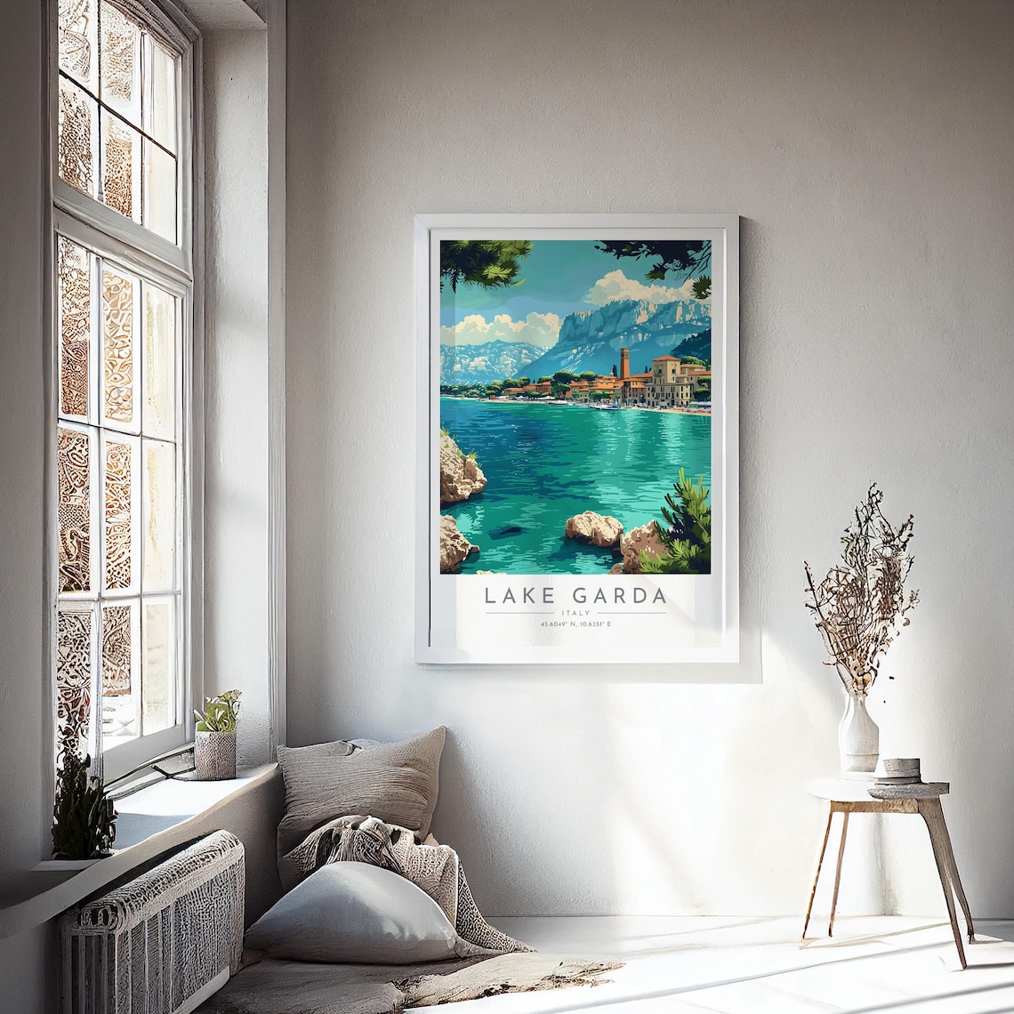 Lake Garda Travel Poster, Italy Travel Print - Image 4