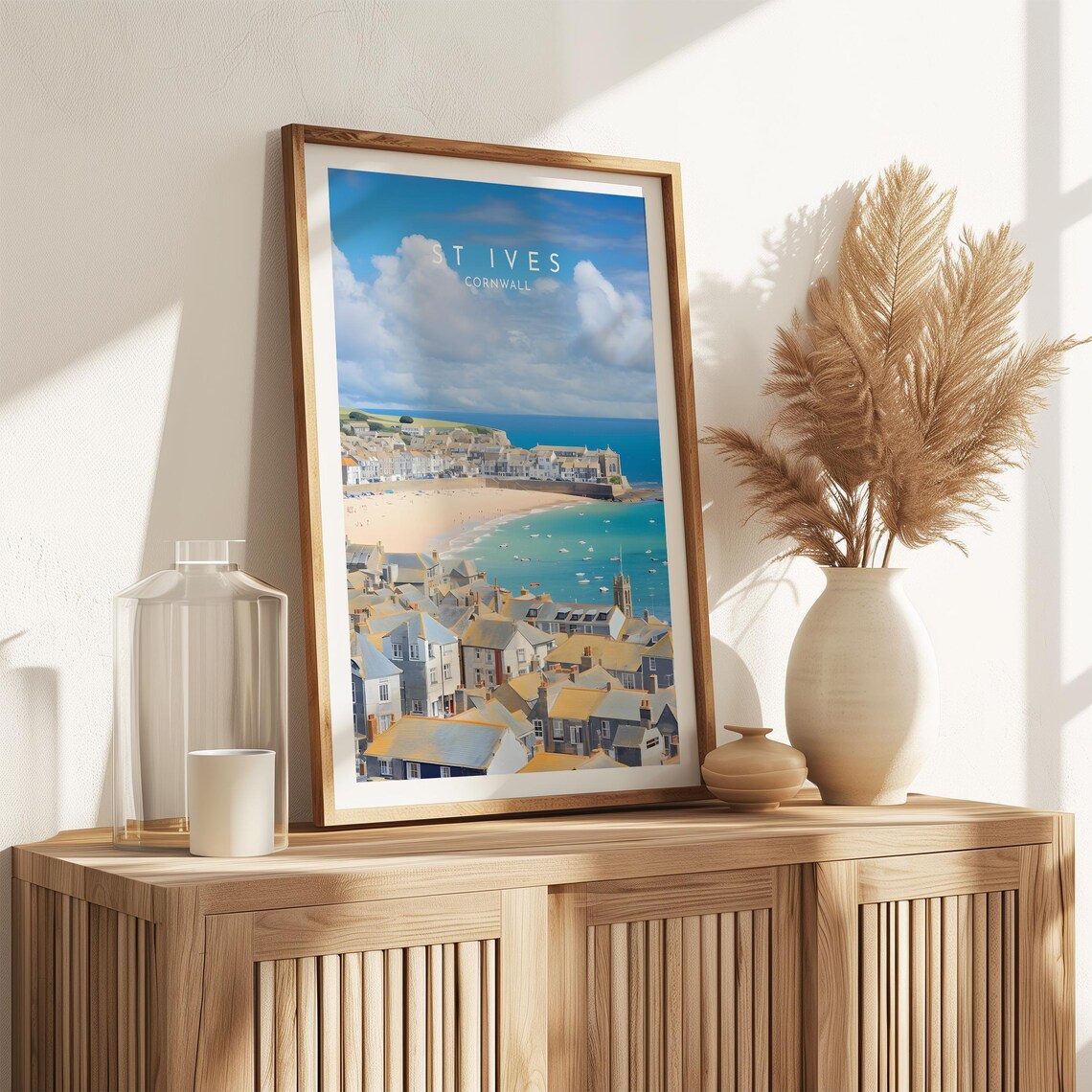 Cornwall Travel Poster, St Ives England Home Decor - Image 2