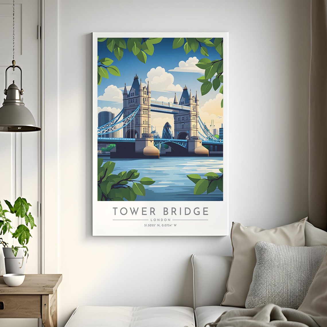 Tower Bridge Travel Poster, London Travel Poster - Image 2