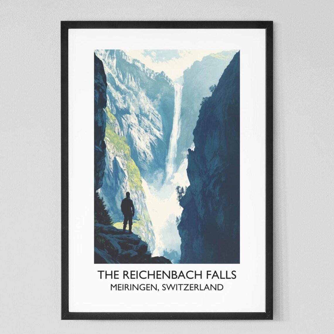 Reichenbach Falls Meiringen Switzerland Waterfall Gorge Sherlock Holmes Poster