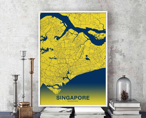 Singapore Modern Home Decor Travel Poster