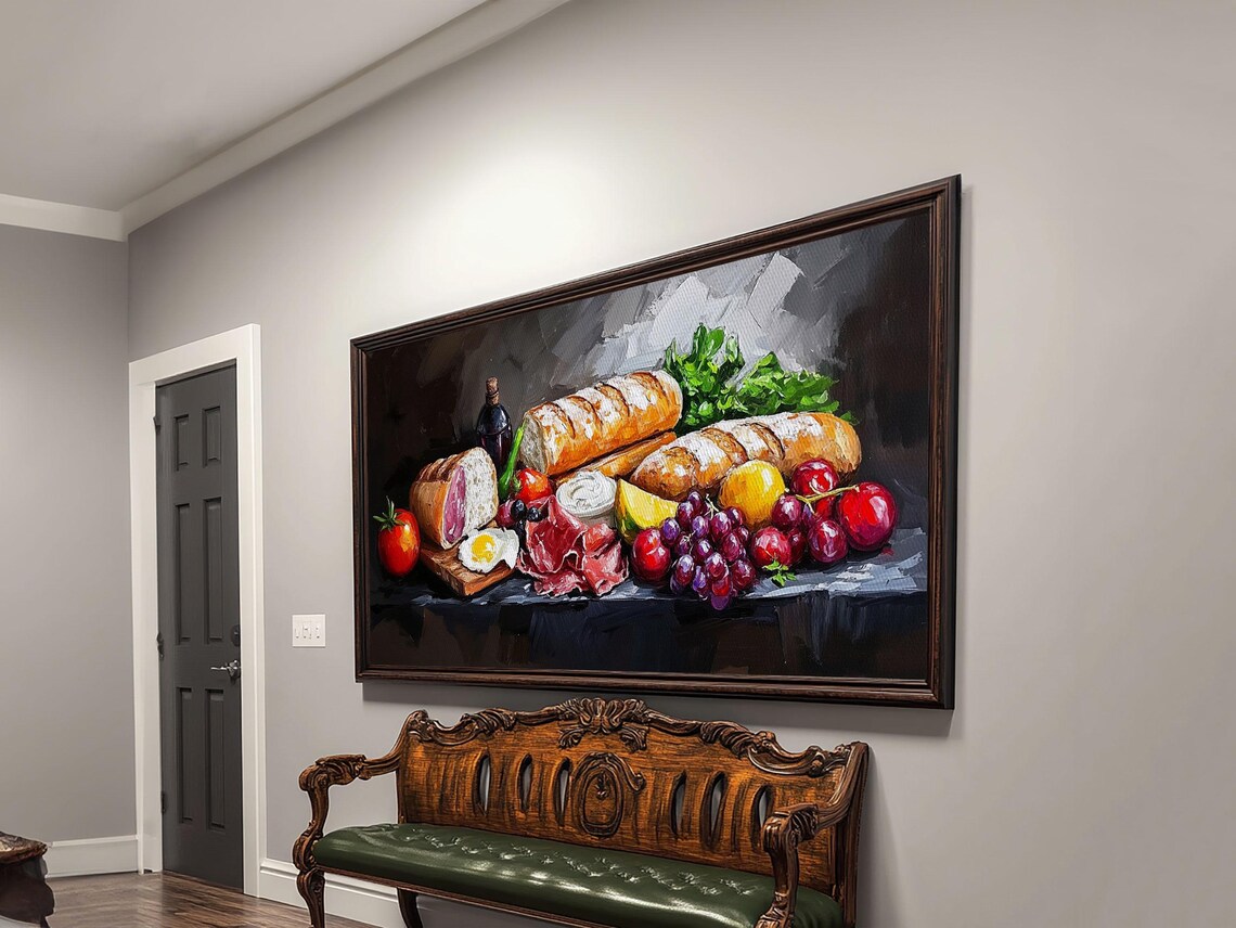 Charcuterie Board Kitchen Decor, Modern Food Art Print - Image 2