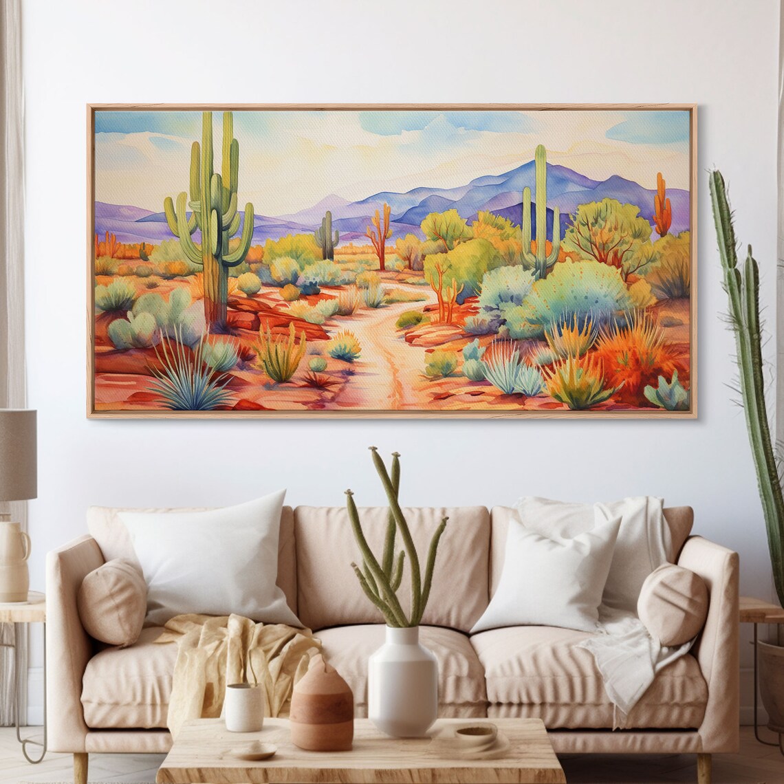 Southwestern Desert Landscape, Mid-Century Art Print - Image 3