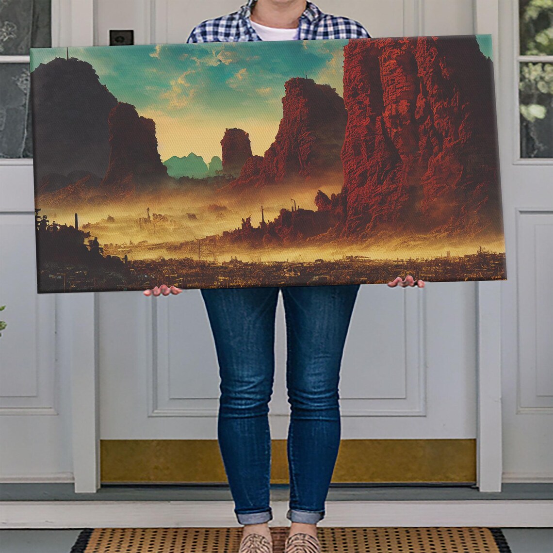 Post Apocalyptic Desert Hellscape, Mancave Wall Art - Image 4