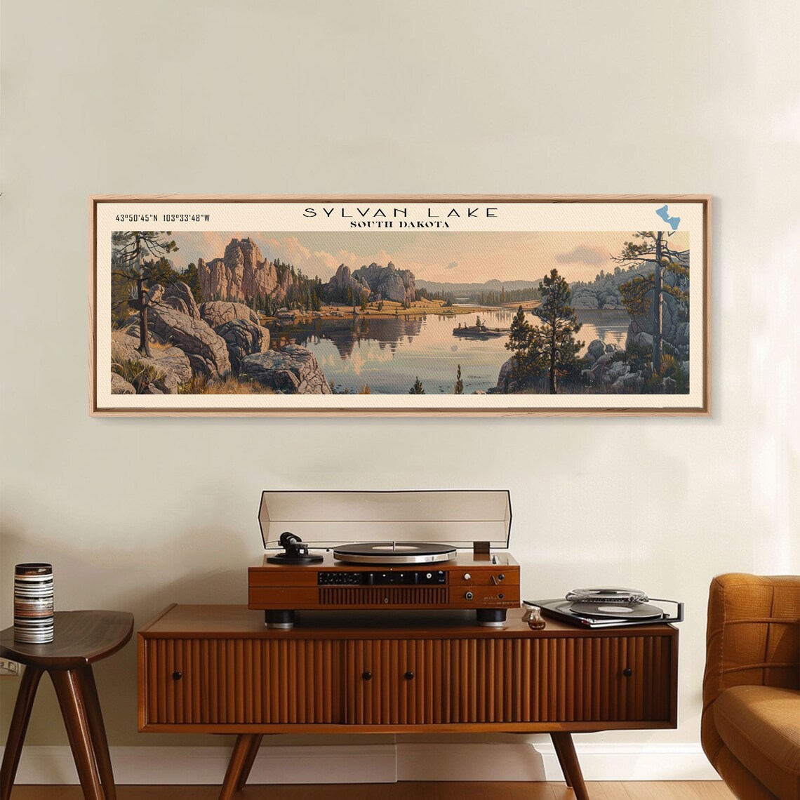 Sylvan Lake South Dakota Travel Poster, Lake Landscape - Image 2