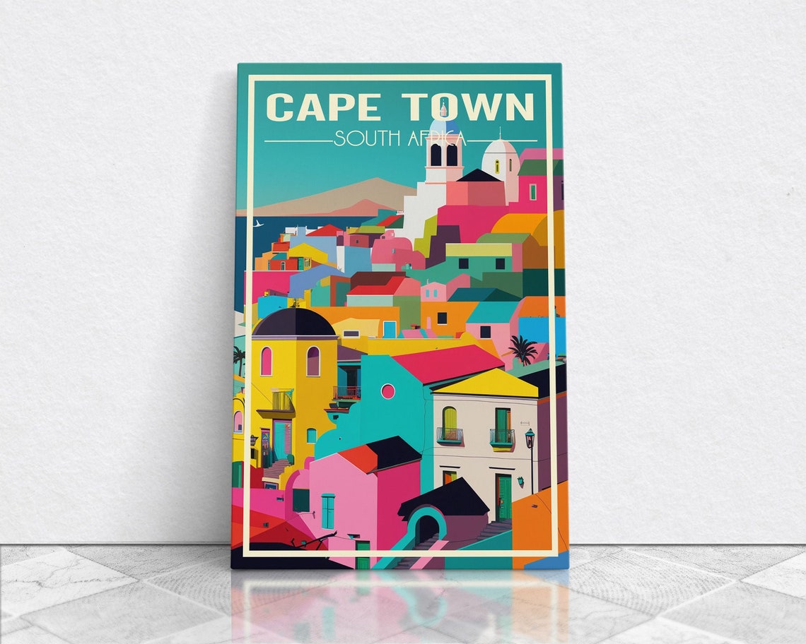 Cape Town South Africa Wall Art Africa Travel Poster Travel Wall Print Travel Poster Travel Wall Art Wall Print - Image 5