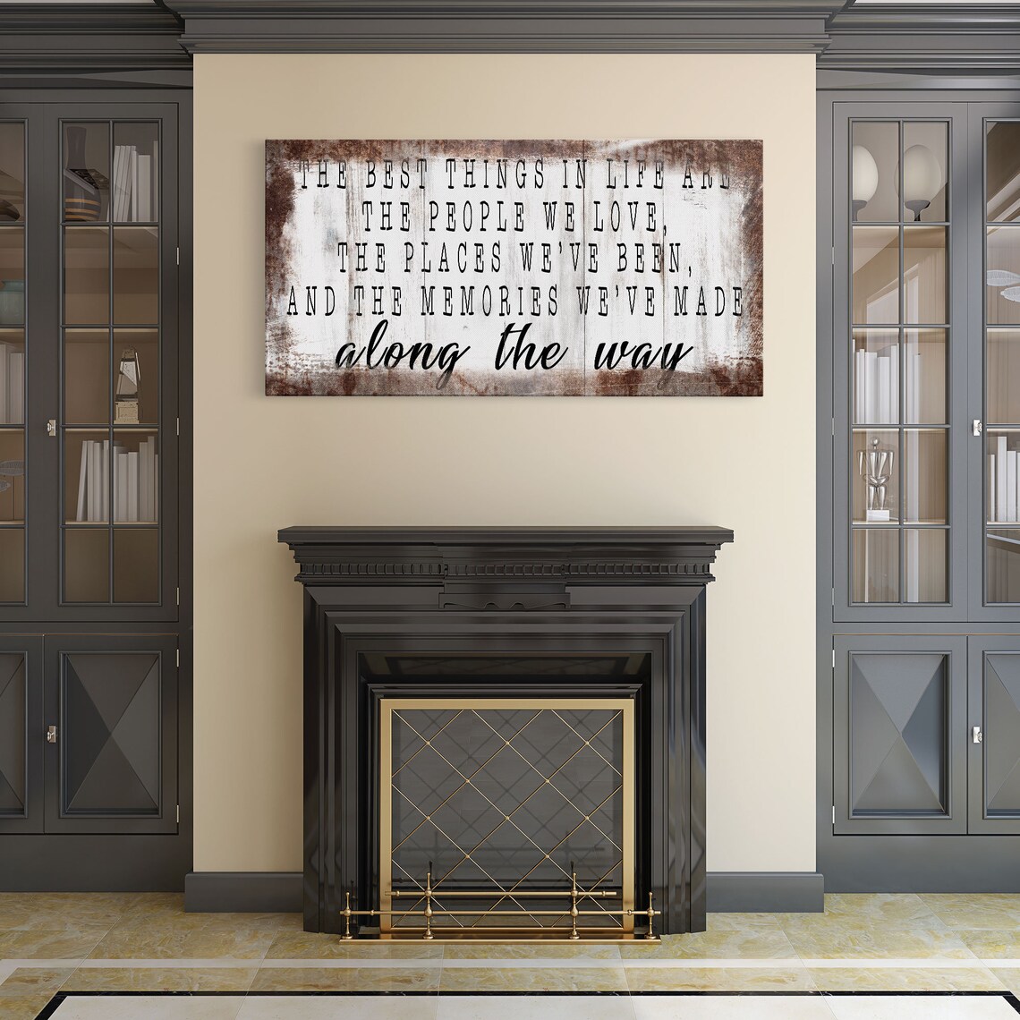 The Best Things In Life Motivational Quote Art Print - Image 2