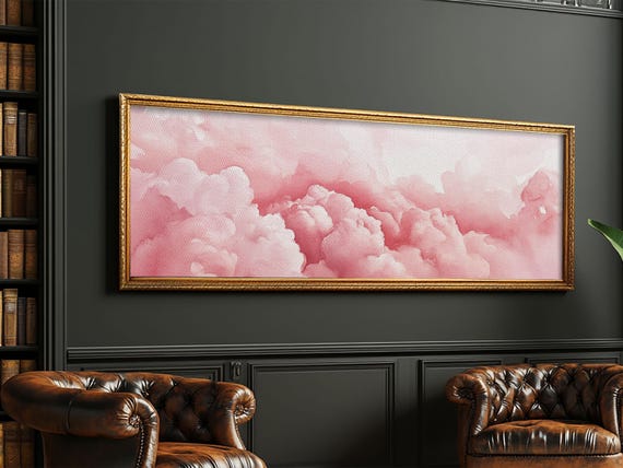 Pink Cloud Abstract Print Minimalist Light Pink Wall Art Bedroom Decor Cottagecore Artwork Gift Idea For Her