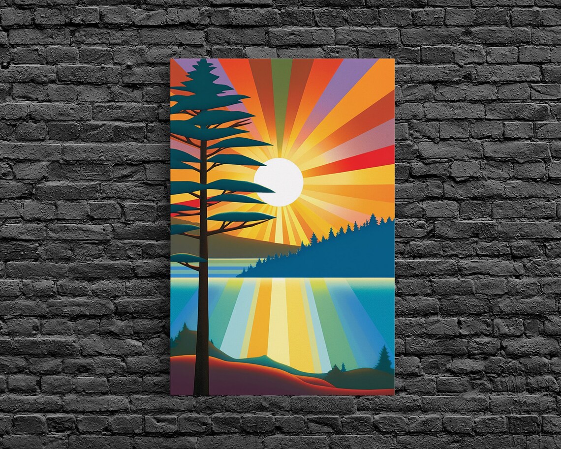 Pacific Northwest Pop Art, Scandinavian Minimalist Art Print - Image 6