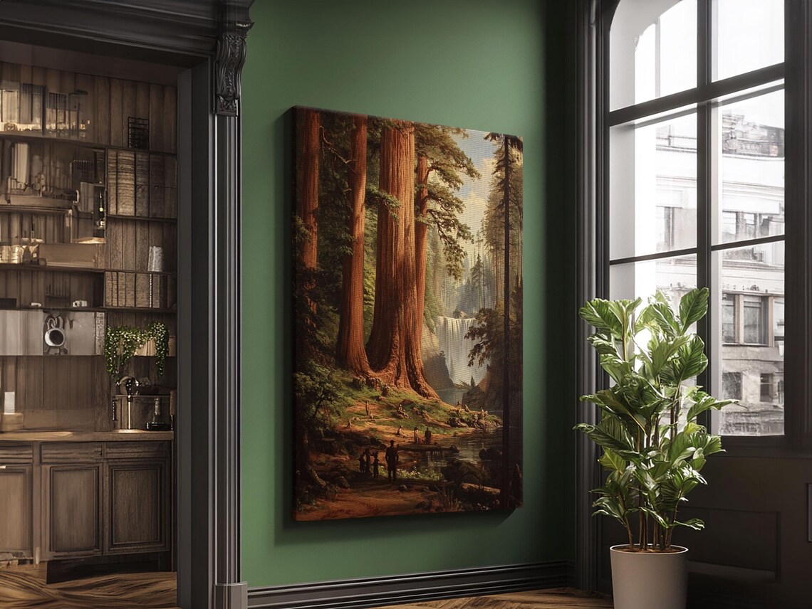 Redwoods Of California, Fantasy Forest Art Print - Image 3