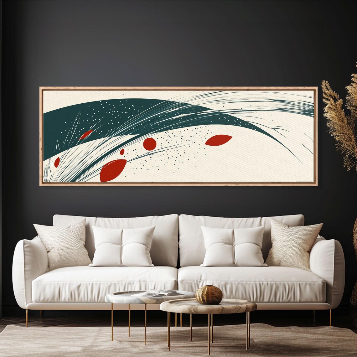 Abstract Reed Grass, Mid-Century Modern Art Print - Image 2