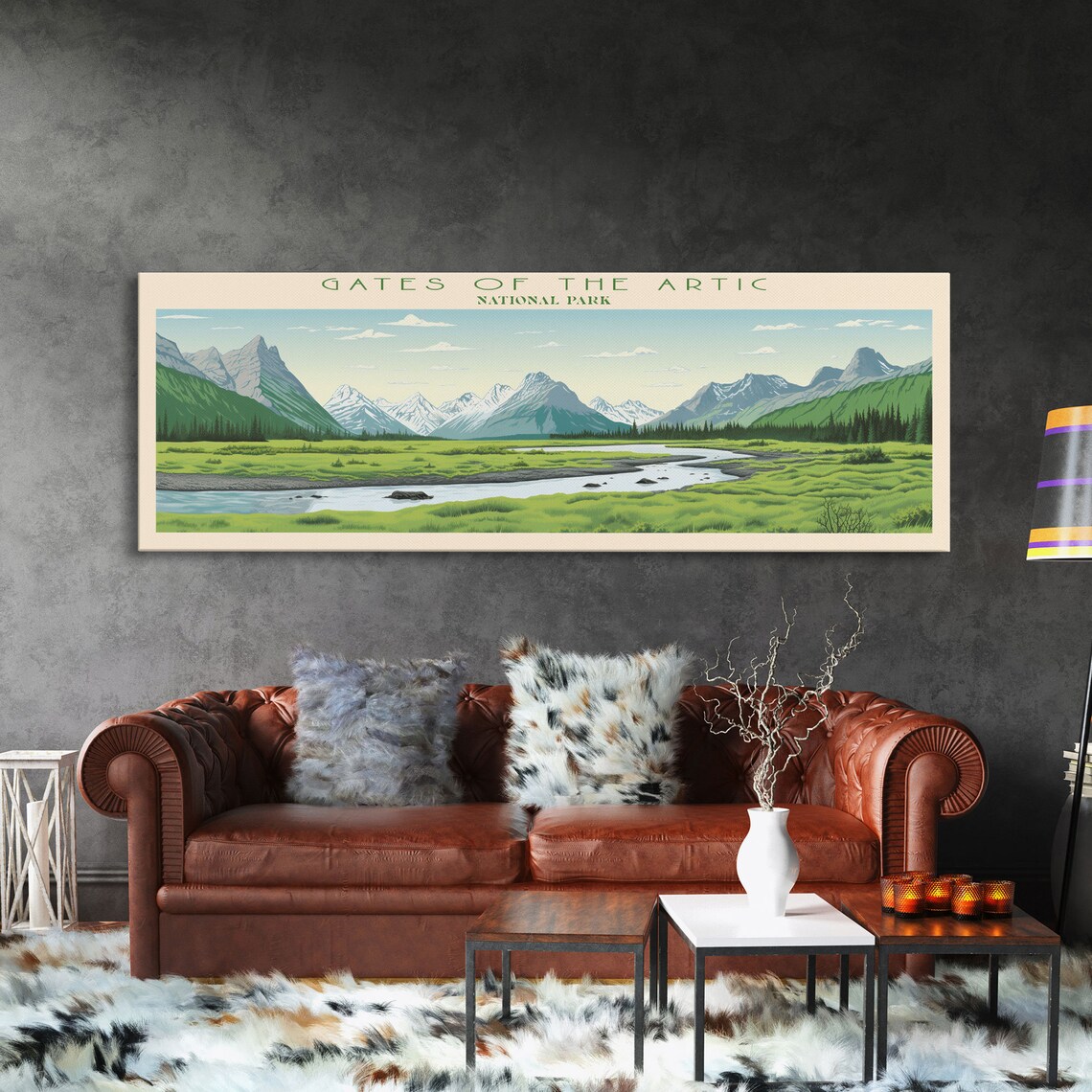 Gates Of The Arctic National Park Valley River Scenic Travel Poster - Image 3