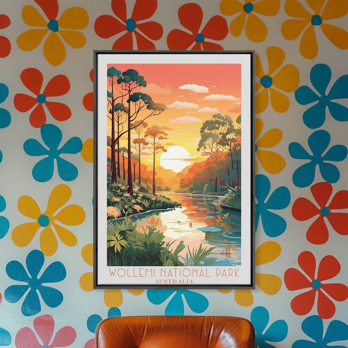 Wollemi National Park Australia Sunset River Forest View Poster - Image 2