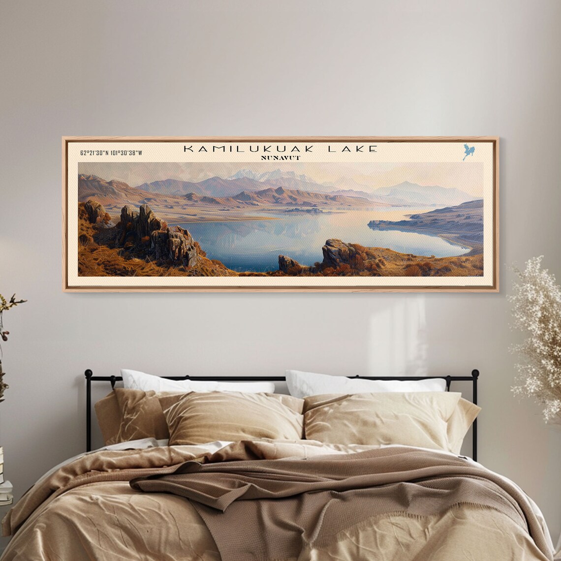Kamilukuak Lake Nunavut Arctic Tundra Golden Hills Sunset Poster