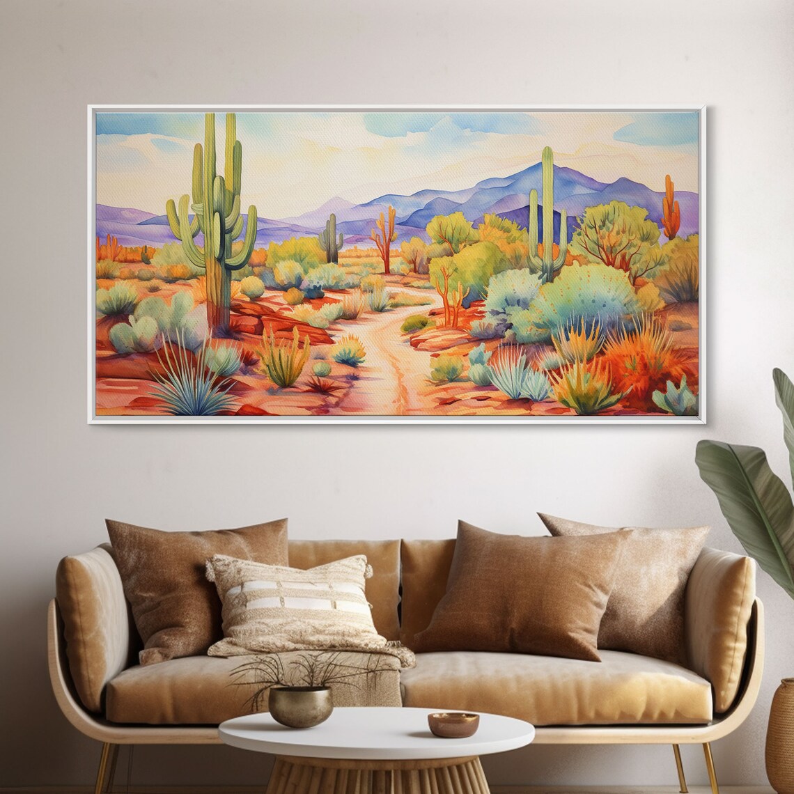 Southwestern Desert Landscape, Mid-Century Art Print
