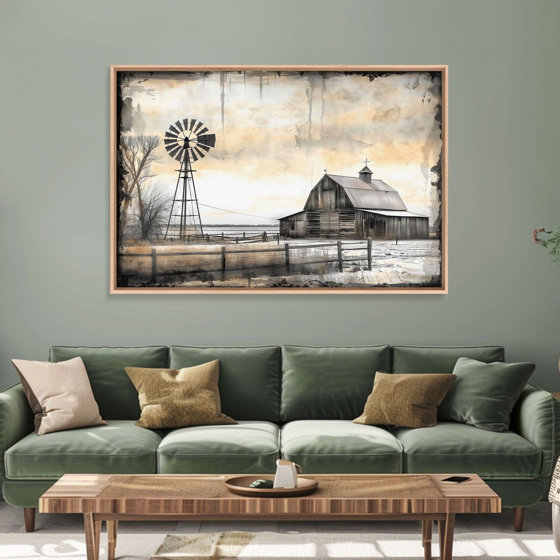 Old Barn, Farmhouse Black and White Vintage Art Print - Image 5