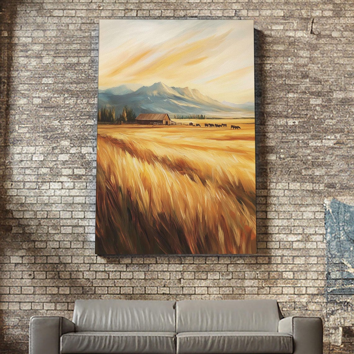 Cowboys Riding Into The Sunset Framed Print Dramatic Landscape With Riders Open Sky Perfect Western Wall Art Fall Rustic Home Decor - Image 3