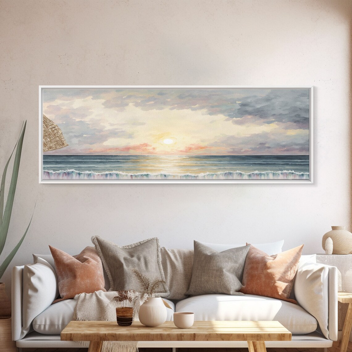 Whimsical Beach Watercolor Art Print, Lakehouse - Image 5
