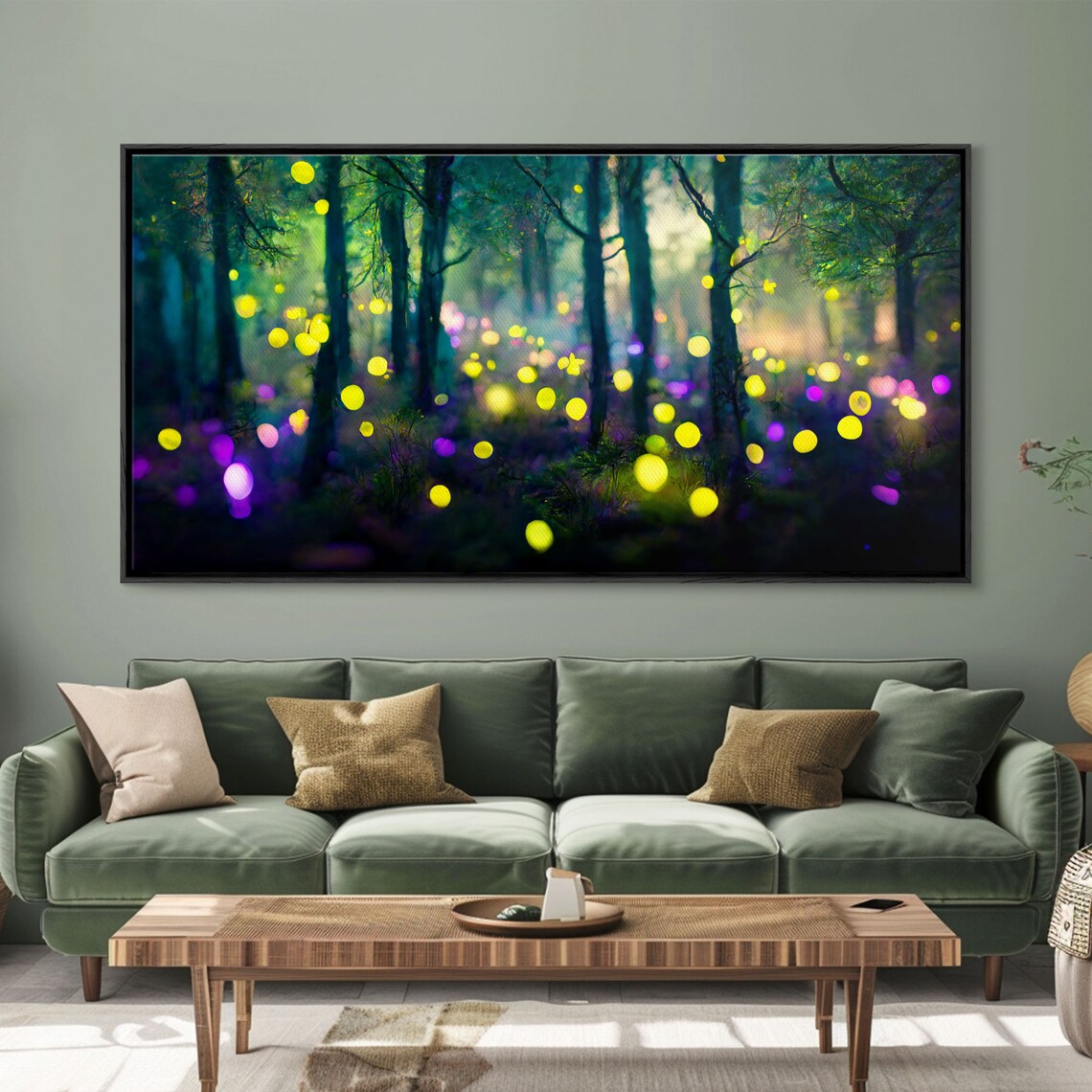 Magical Forest With Fairies Fantasy Art Print