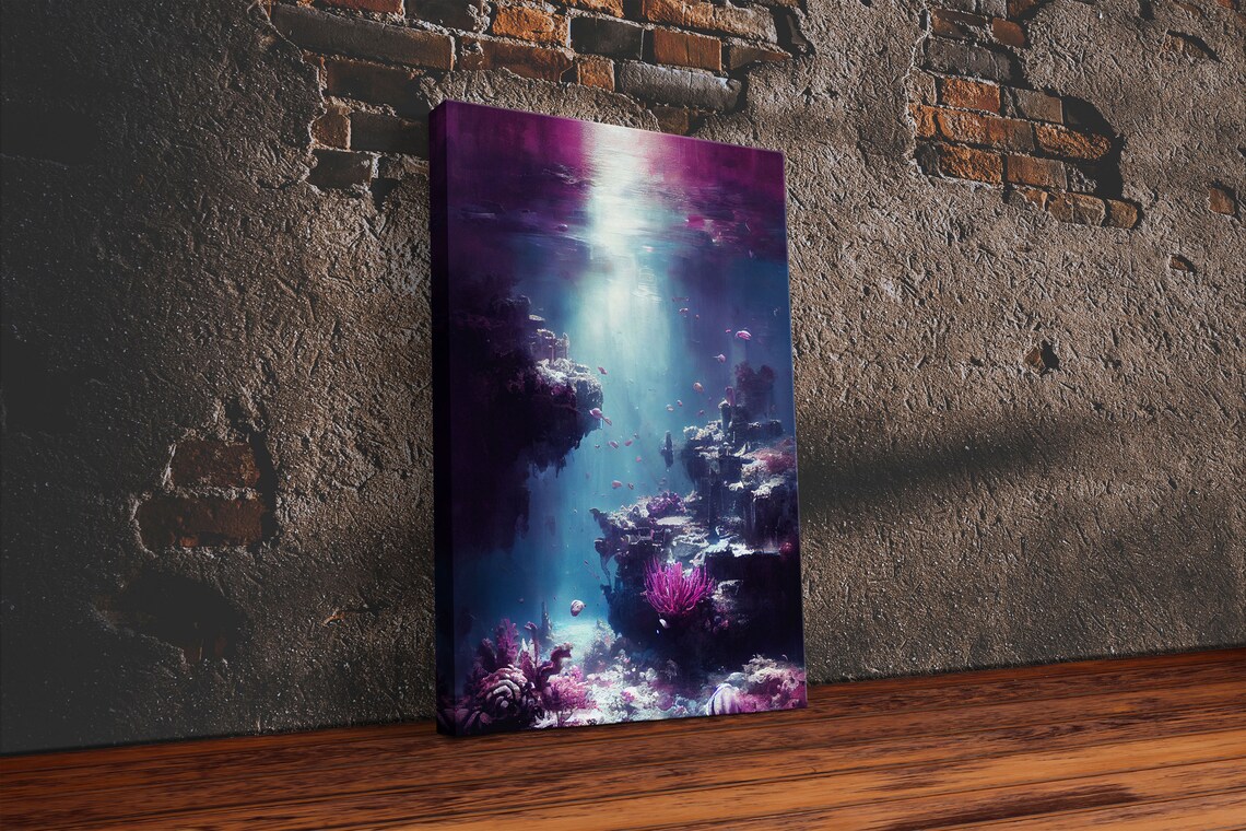 Under The Sea Coral Reef Ocean Wall Art Print