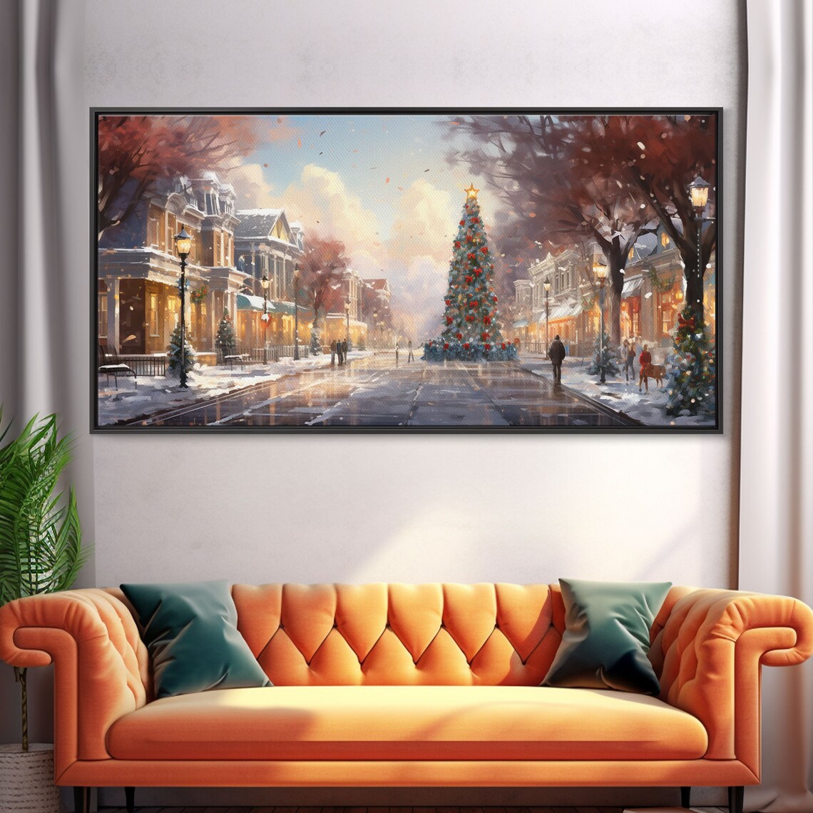 Vintage Christmas Winter Wonderland, Farmhouse Art Print - Image 5