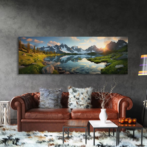 Swiss Alps, Switzerland Panoramic Landscape Print