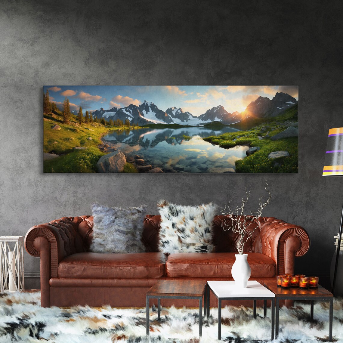 Swiss Alps, Switzerland Panoramic Landscape Print