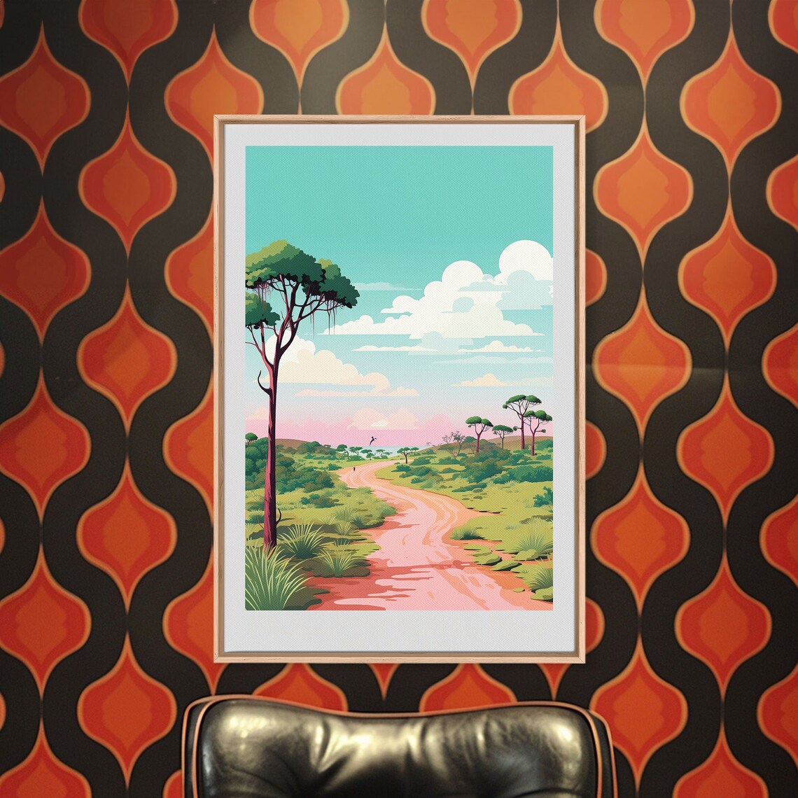 Kruger National Park South Africa Bushveld Safari Road View Poster - Image 2