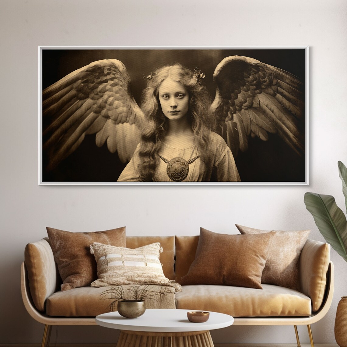 Tintype Angel Art Print, Guardian Angel Wall Art - Image 6