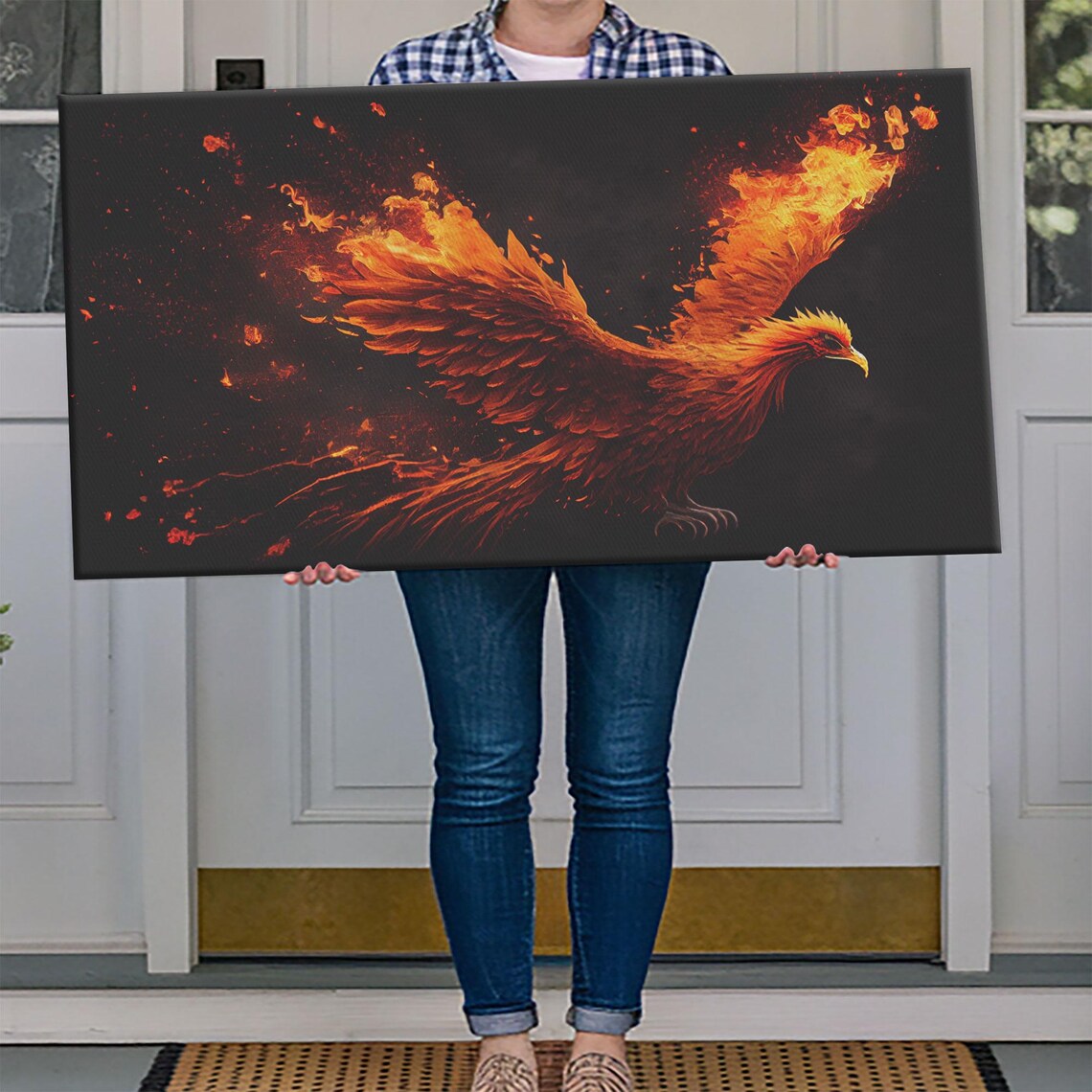Phoenix Bursting Into Flames, Unique Gift - Image 4