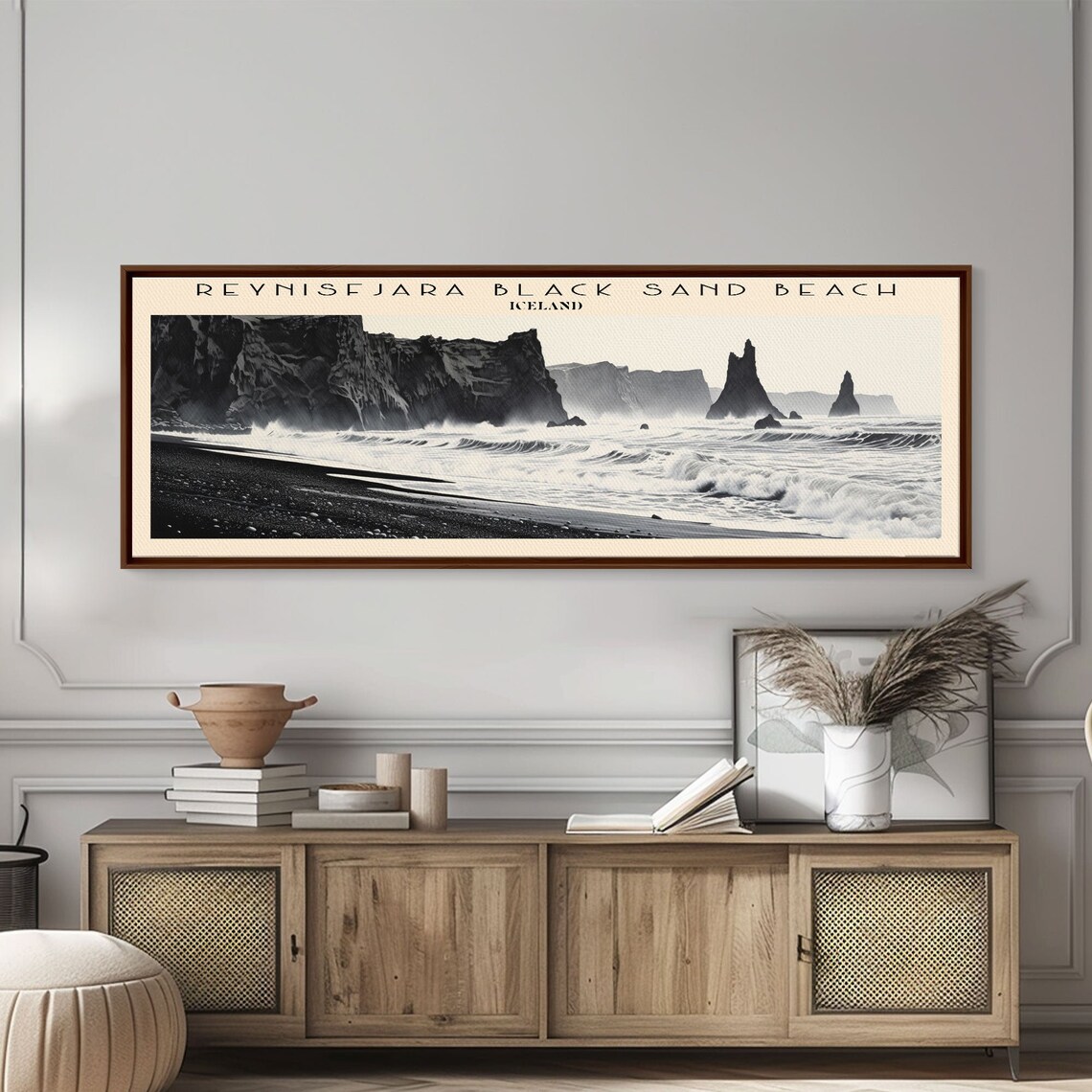 Reynisfjara Black Sand Beach, Iceland Travel Poster - Image 3