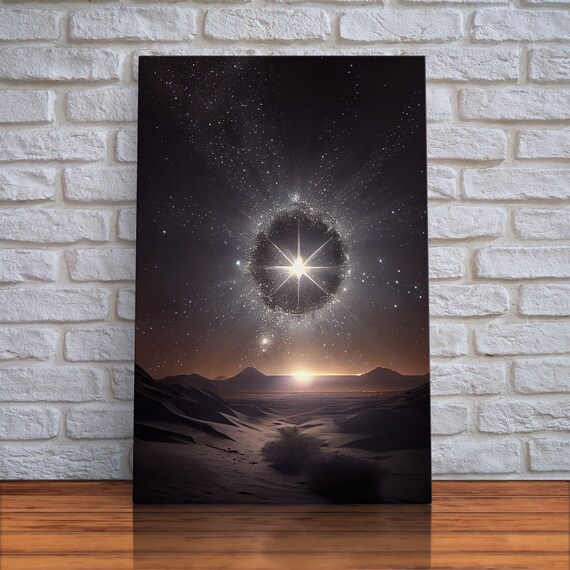 North Star Over the Sahara, Van Gogh-Inspired Art Print