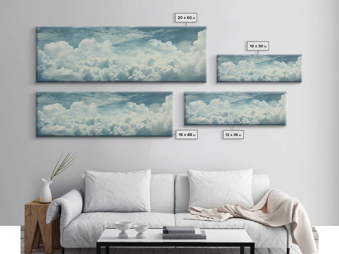 Panoramic Cloud Blue Sky Landscape, Wall Art Print - Image 2
